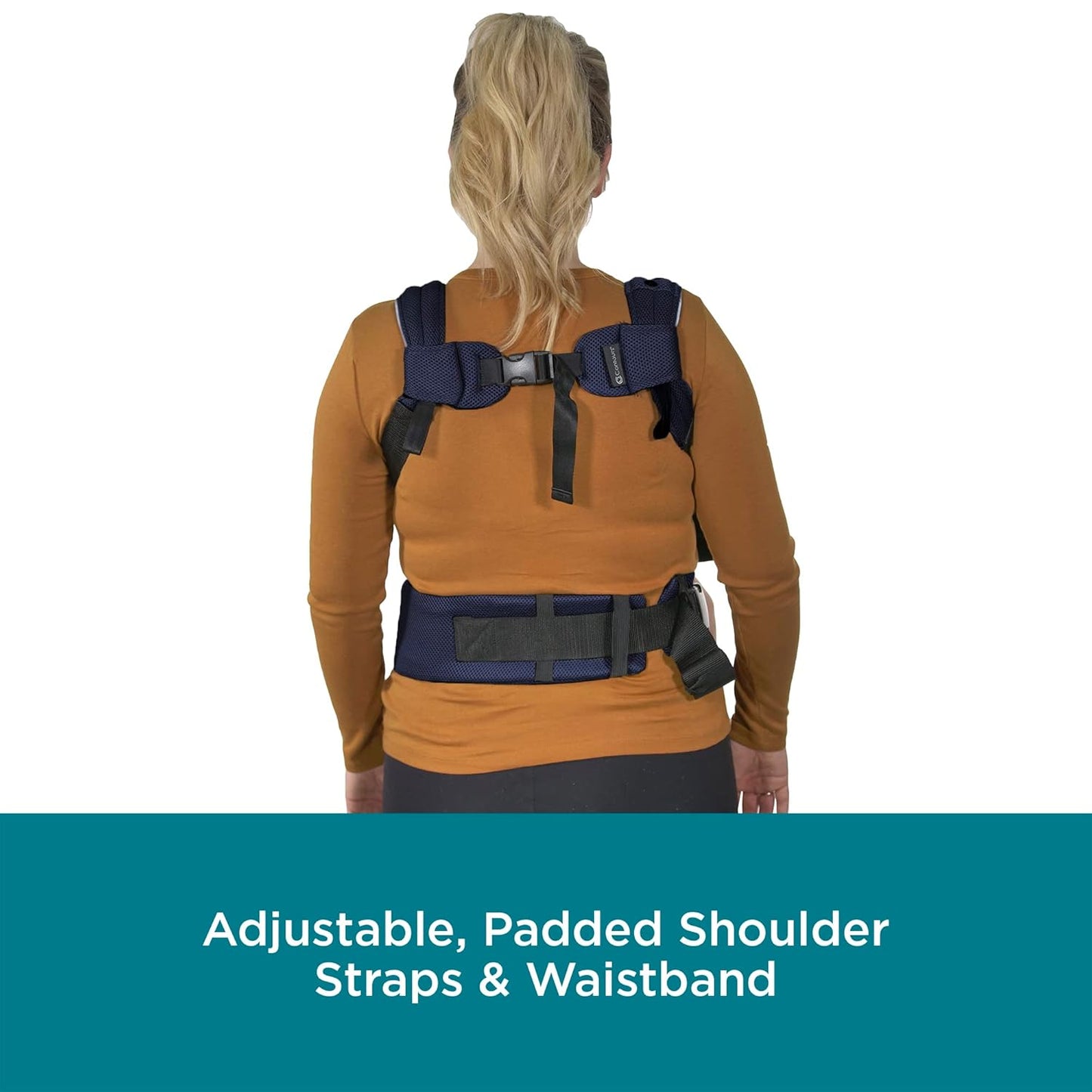 Dluxe Ave. Baby Carrier with Pockets/ Face in Face Out Front Back & Hip (8-45 lbs)/ Cosmos Navy