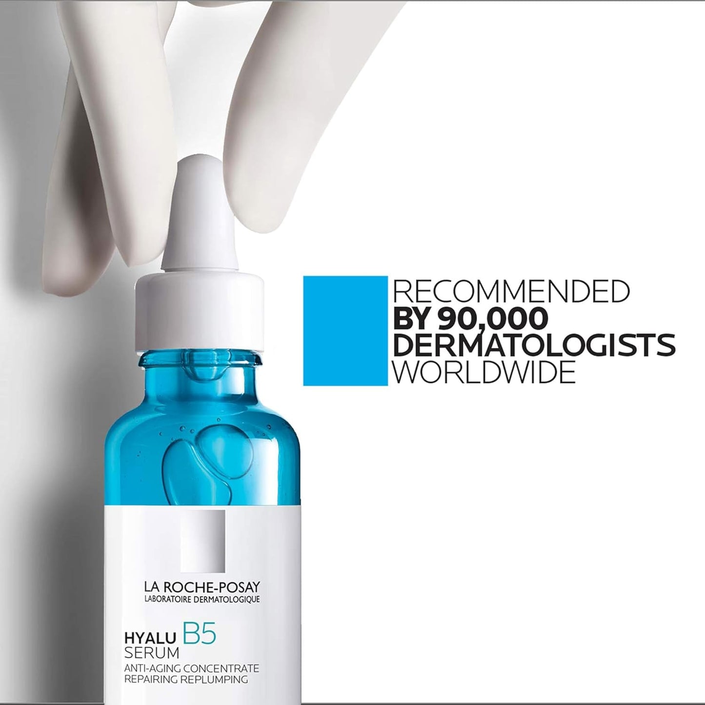 Dluxe Ave. La Roche-Posay Hyalu B5 Pure Hyaluronic Acid Serum for Face with Vitamin B5 Anti-Aging Serum for Fine Lines and Wrinkles Plumps and Repairs Dry Skin Safe on Sensitive Skin