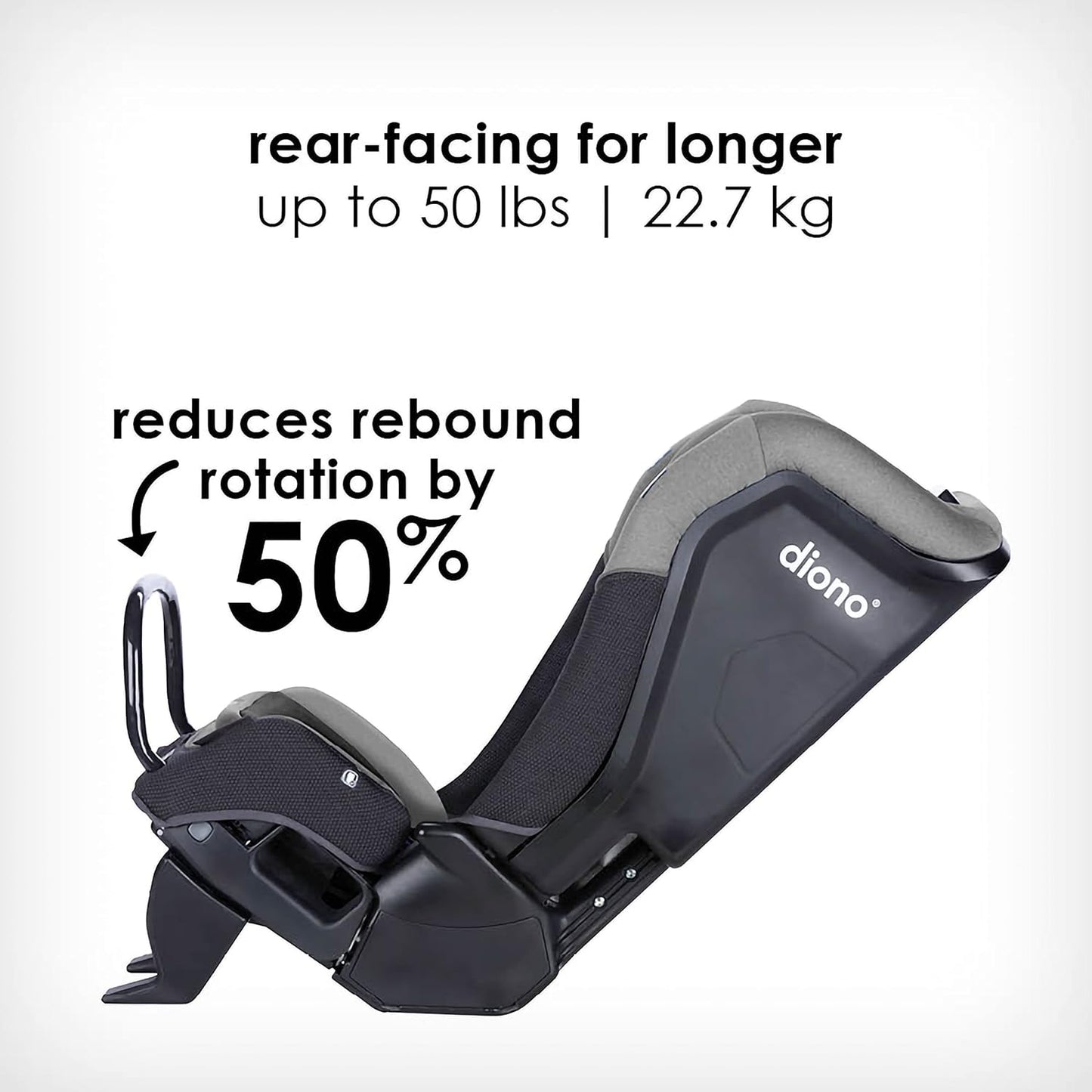Dluxe Ave. 4-in-1 Rear & Forward Facing Convertible Car Seat Safe/ Gray Slate
