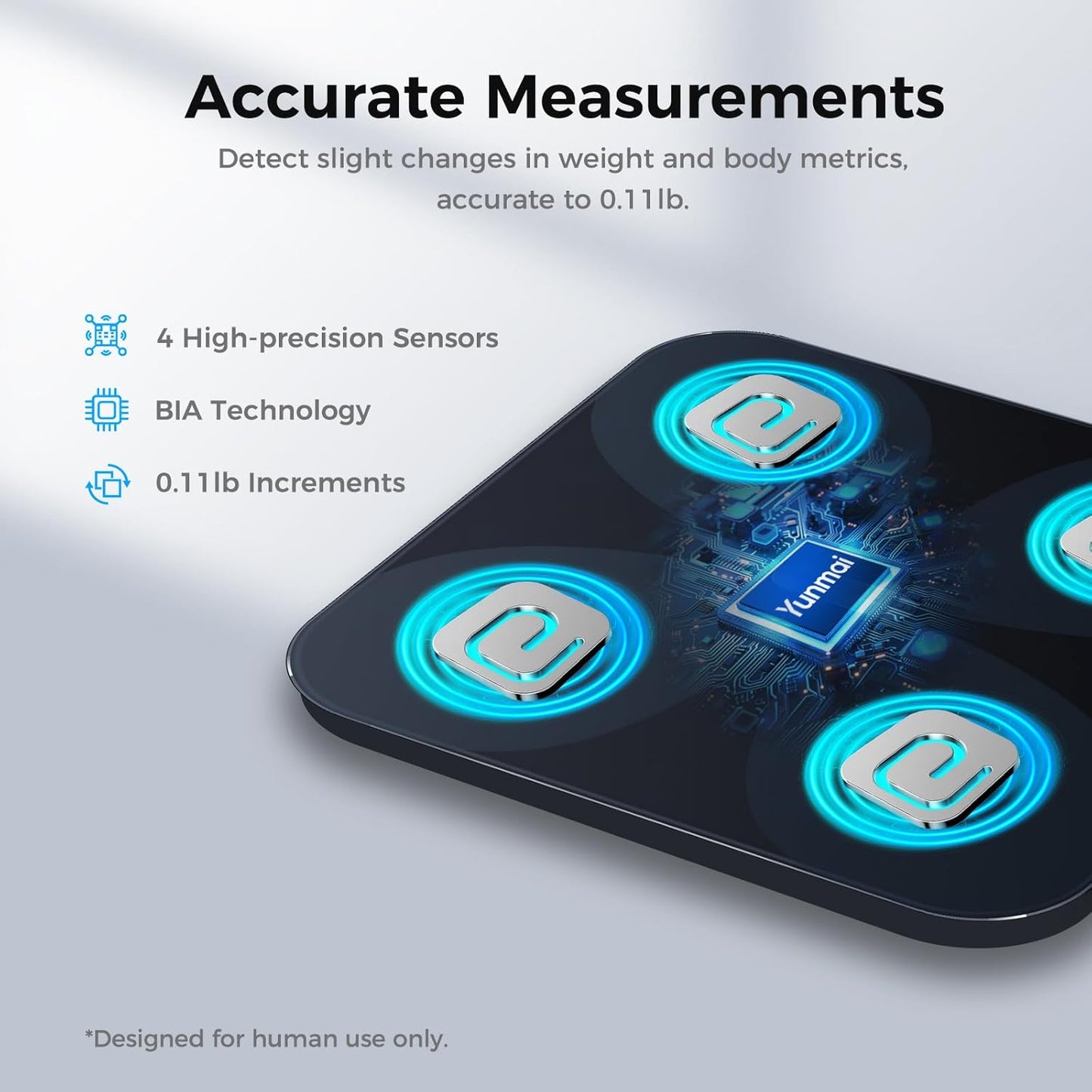 Dluxe Ave. Yunmai Smart Scale with BMI Body Fat Muscle Mass Body Weight