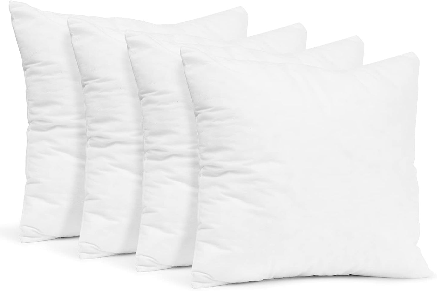 Dluxe Ave. 24x24 Pillow Inserts/ Decorative for Bed/ White