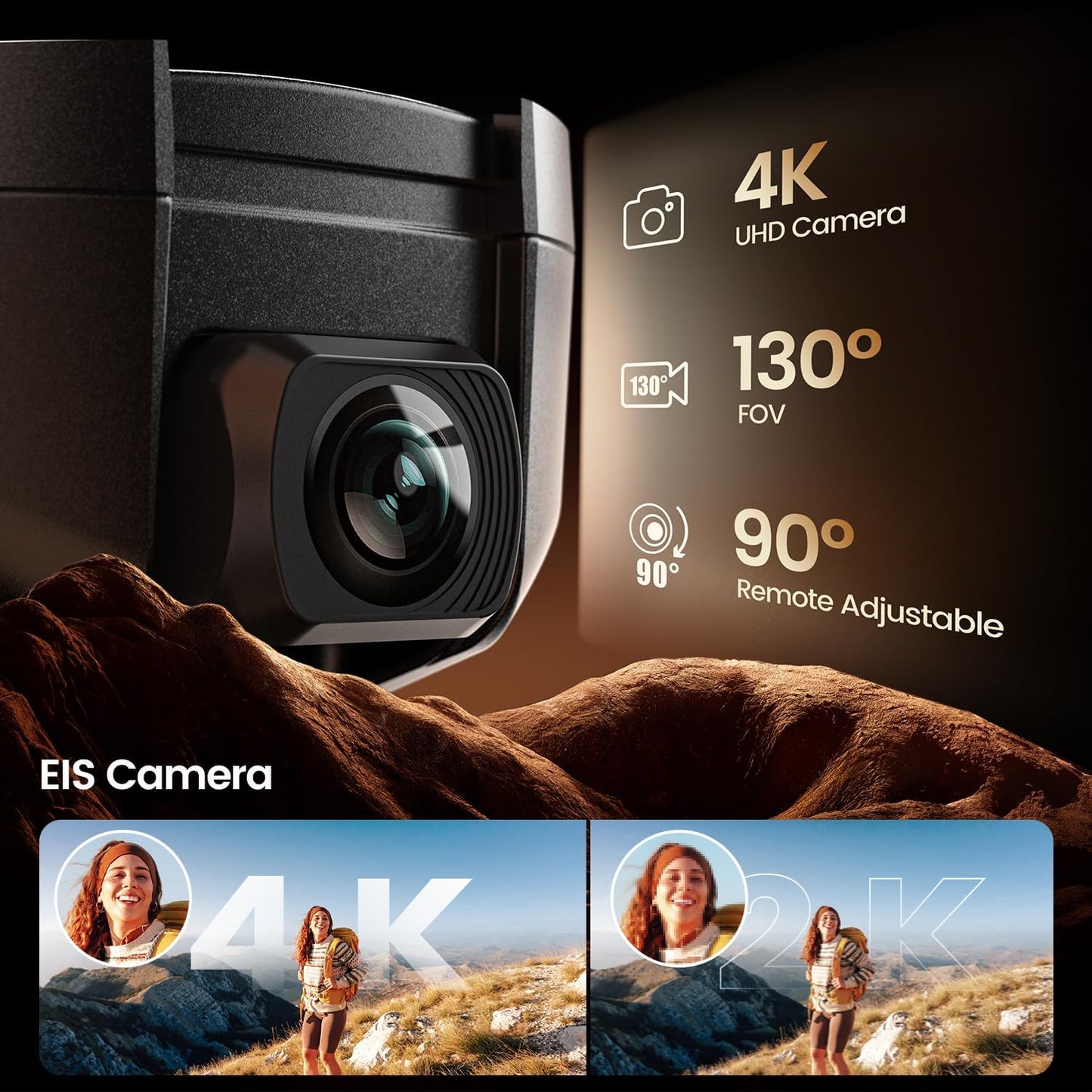 Dluxe Ave. Drones with Camera for Adults/ 4K Integrated/ 46 Min Flight Time
