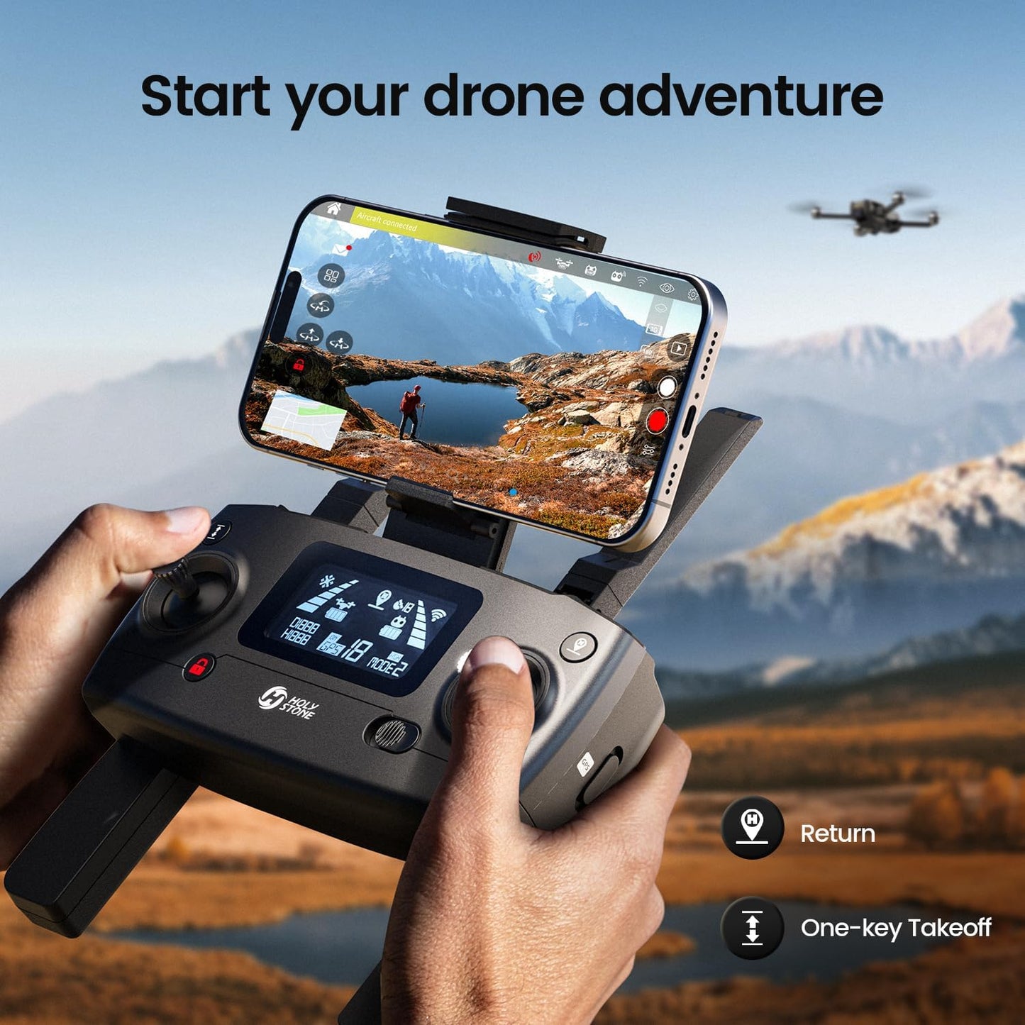 Dluxe Ave. Drones with Camera for Adults/ 4K Integrated/ 46 Min Flight Time