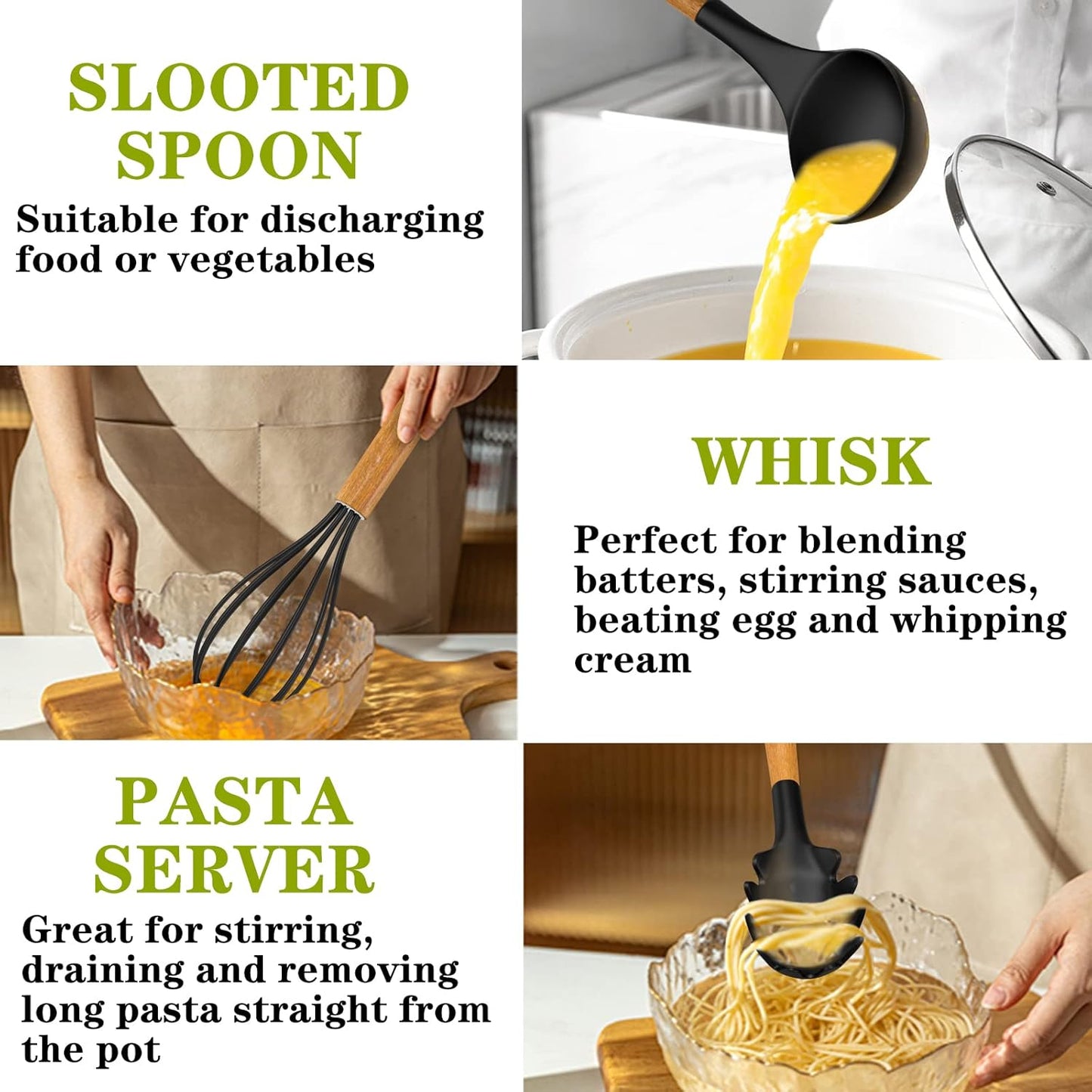Dluxe Ave. Silicone Kitchen Cooking Utensil Set  35 Pcs