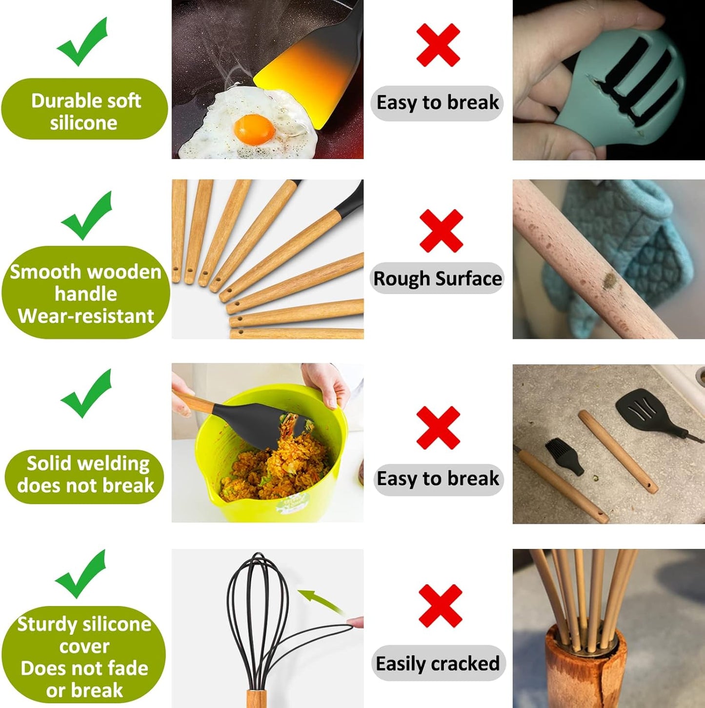 Dluxe Ave. Silicone Kitchen Cooking Utensil Set  35 Pcs