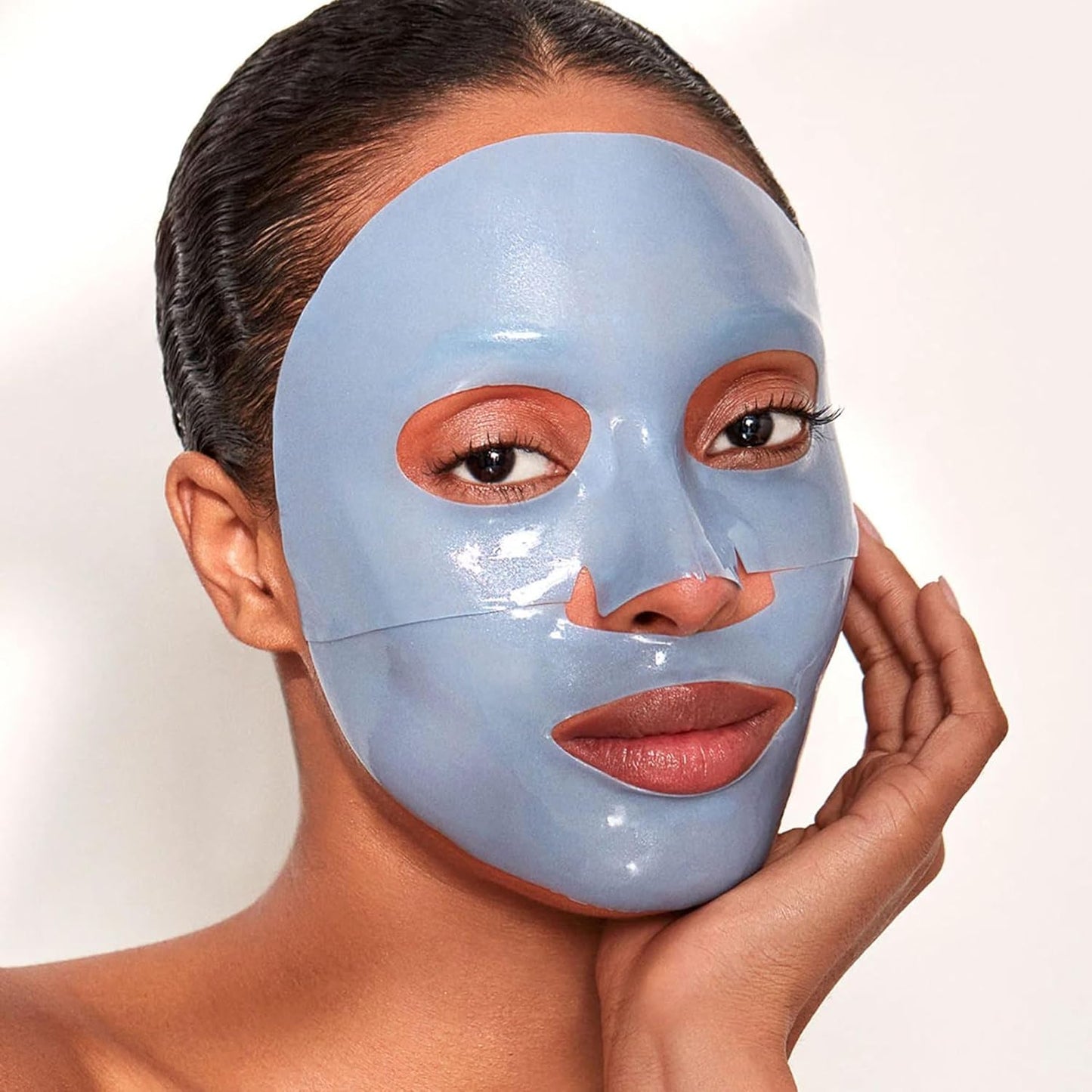 Dluxe Ave. 111SKIN Sub-Zero De-Puffing Energy Facial Mask | Fragrance Free | Tighten De-Puff & Refresh | Peptides & Caffeine | Set of 5 (1 oz each)