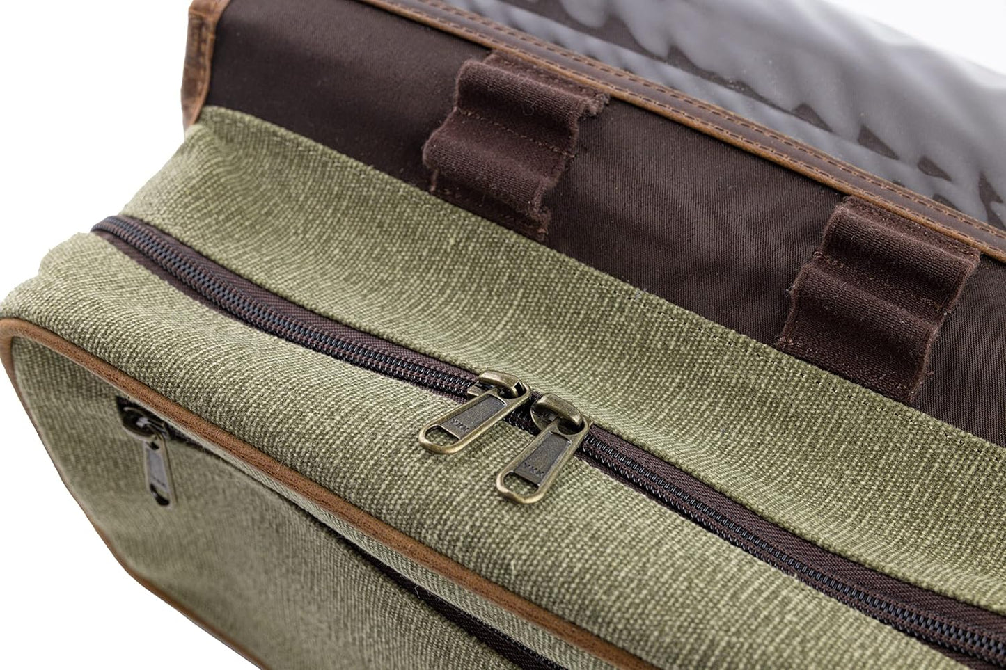 Dluxe Ave. Hanging Toiletry Bag for Men & Women/ Leather/ Brown