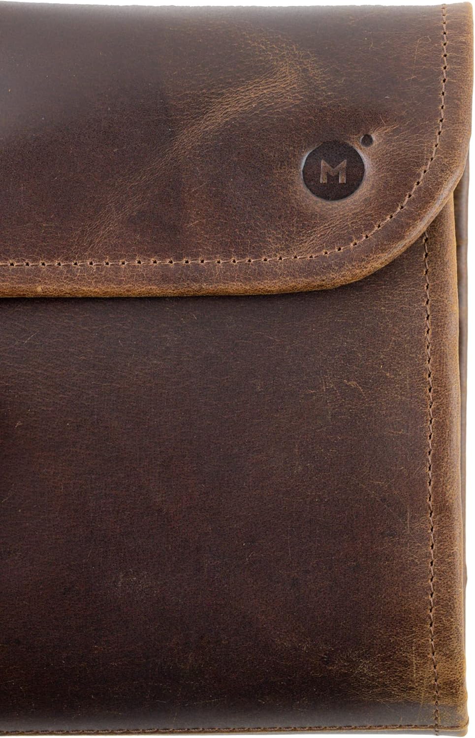Dluxe Ave. Hanging Toiletry Bag for Men & Women/ Leather/ Brown