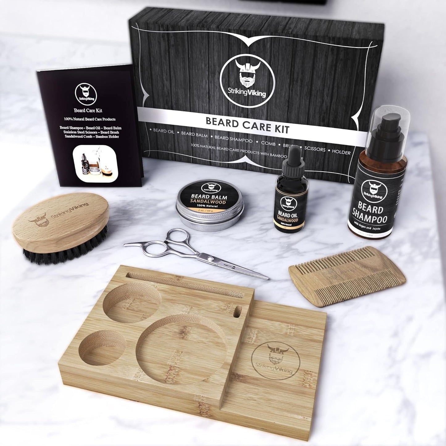 Dluxe Ave. Beard Grooming Kit for Men / 7-Piece