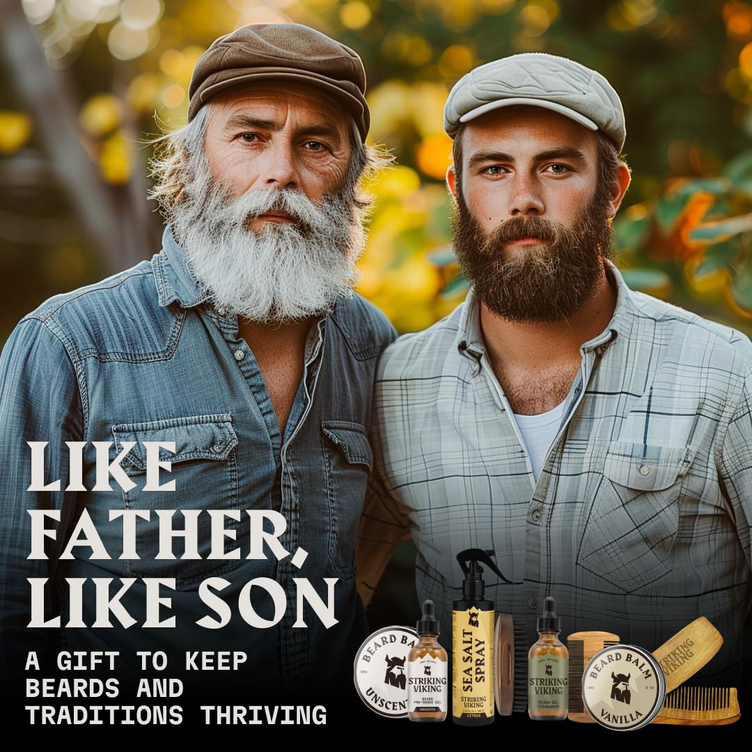 Dluxe Ave. Beard Grooming Kit for Men / 7-Piece