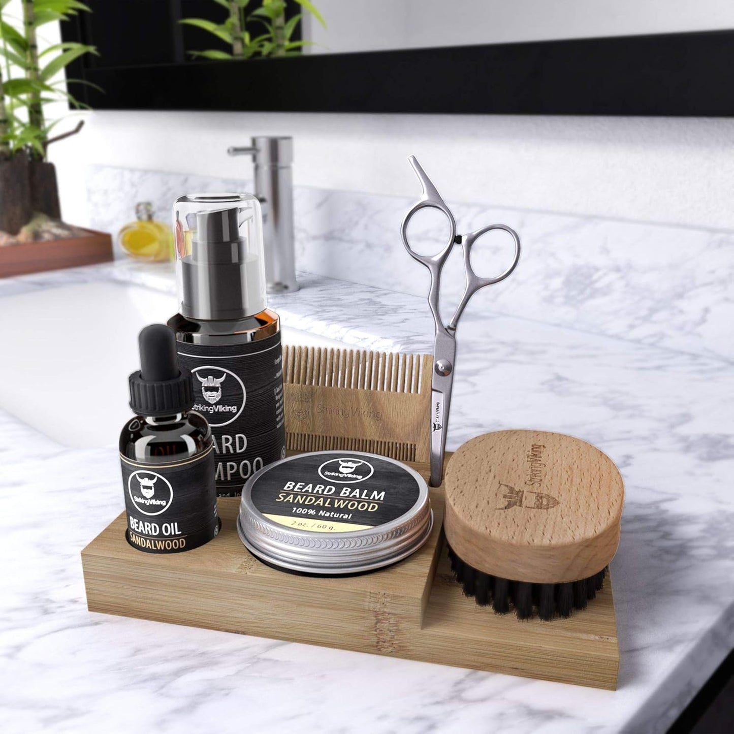 Dluxe Ave. Beard Grooming Kit for Men / 7-Piece
