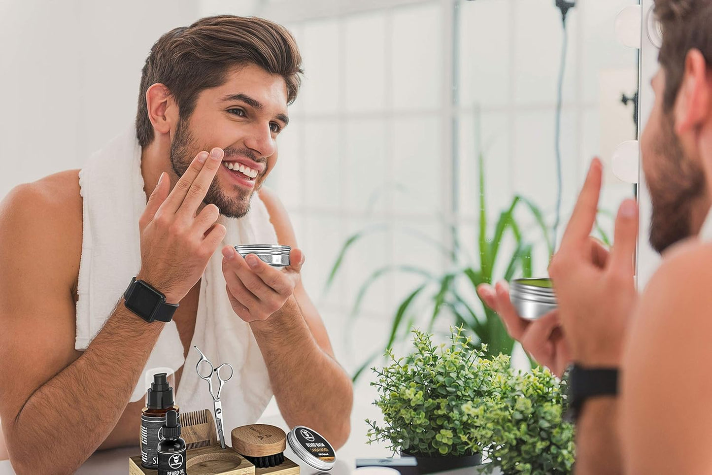 Dluxe Ave. Beard Grooming Kit for Men / 7-Piece