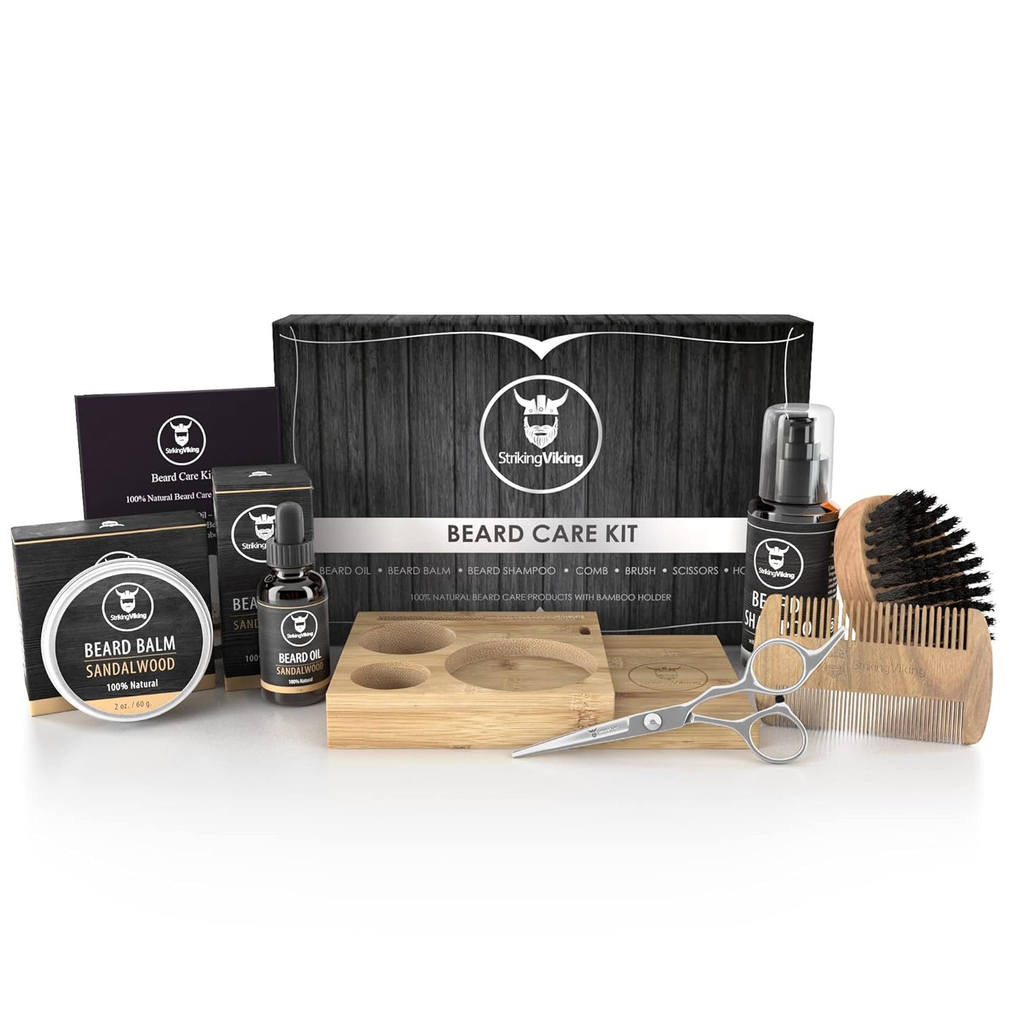 Dluxe Ave. Beard Grooming Kit for Men / 7-Piece