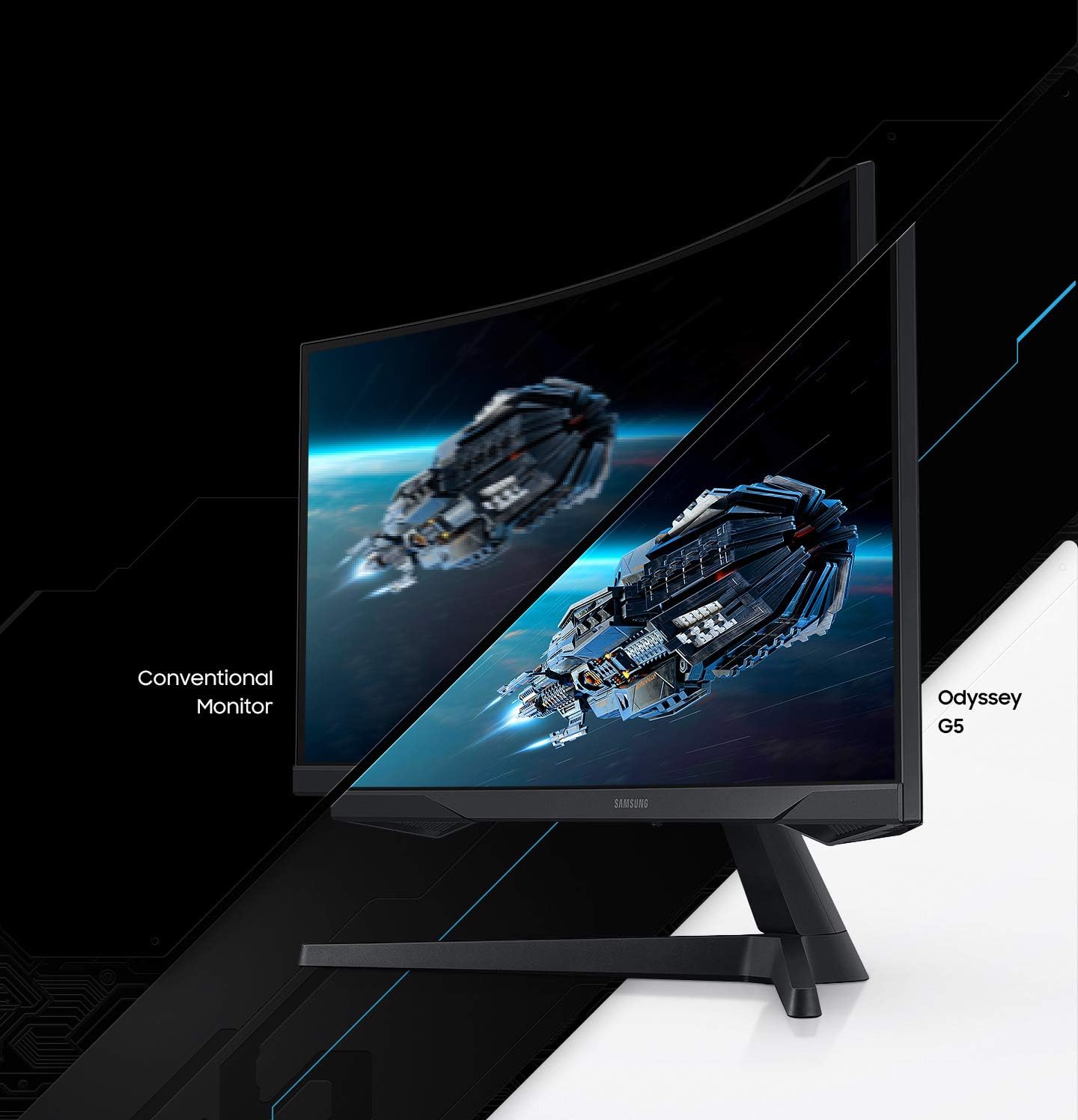 Dluxe Ave. Samsung 32” Odyssey G5 Gaming Monitor WQHD (2560x1440) 144Hz