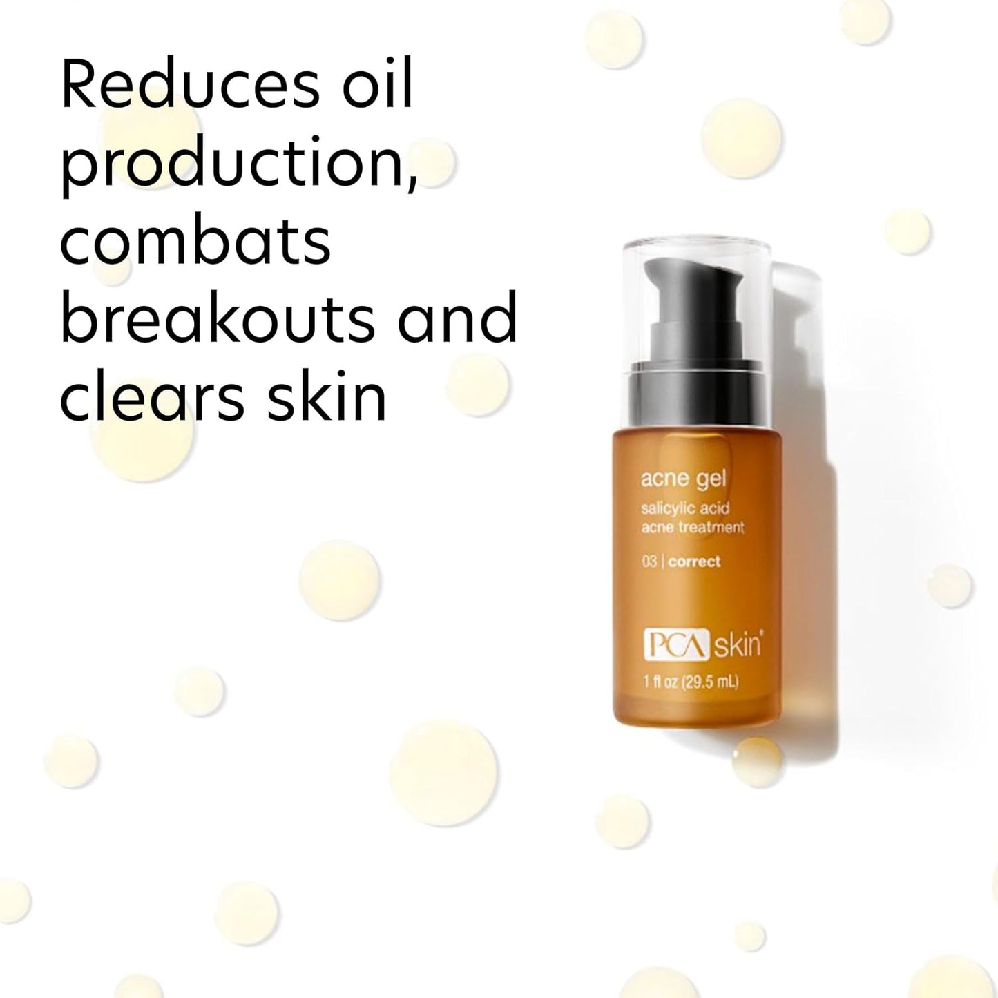 Dluxe Ave. PCA SKIN Acne Gel Acne Spot Treatment 2% Salicylic Acid Serum Anti Acne Serum Evens Skin Tone 1 fl oz Pump