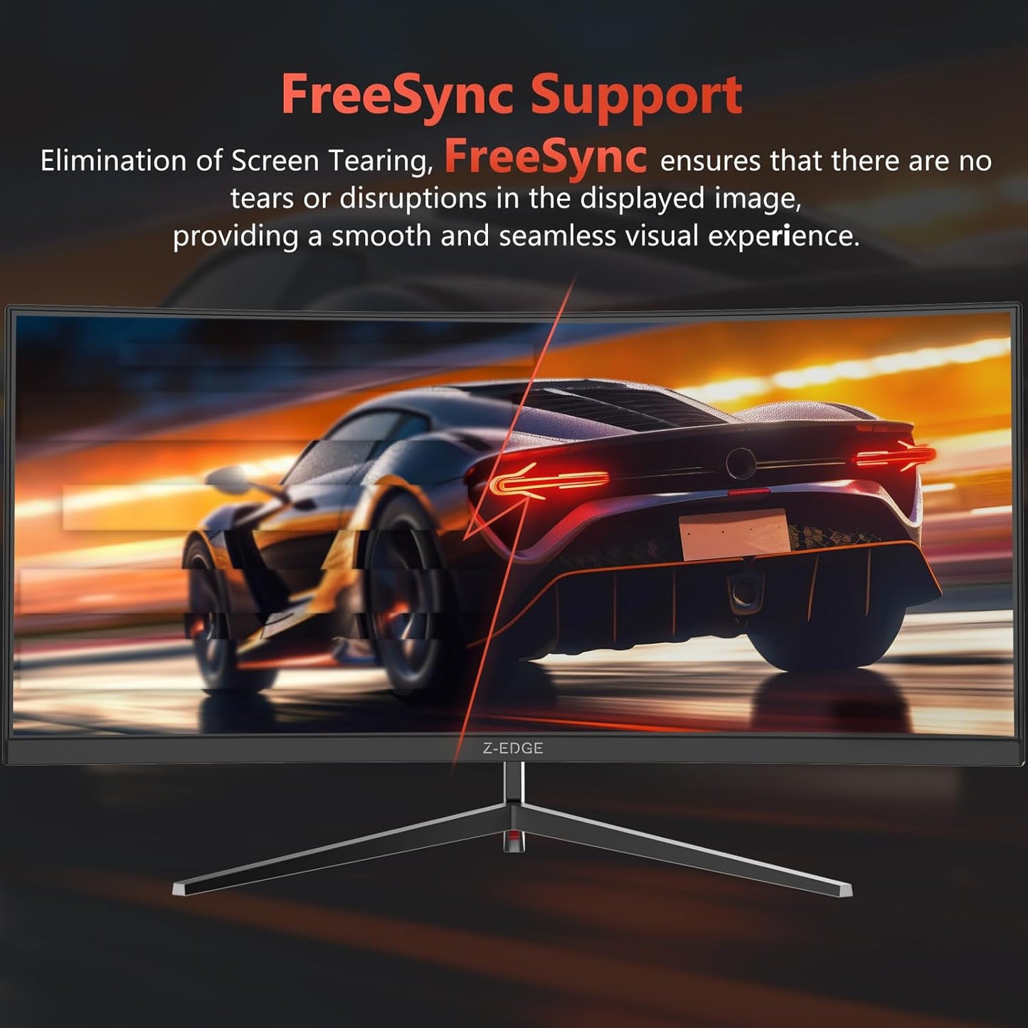 Dluxe Ave. Z-Edge 30 inch 144Hz/200Hz Curved Gaming Monitor 1080P