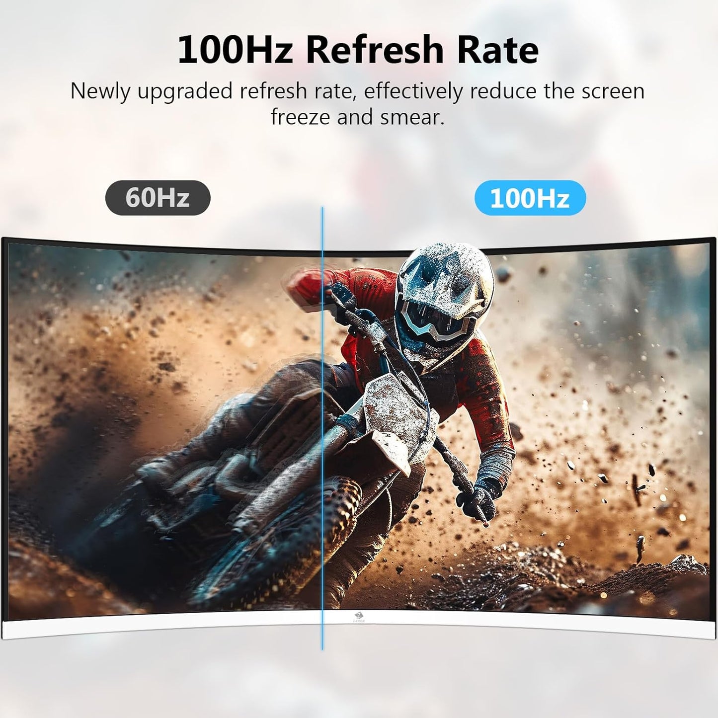 Dluxe Ave. Z-Edge 27-inch Curved Gaming Monitor Full HD 1080P 1920x1080 LED Backlight Monitor with 100Hz Refresh Rate and Eye-Care Technology 178° Wide View Angle VGA+HDMI