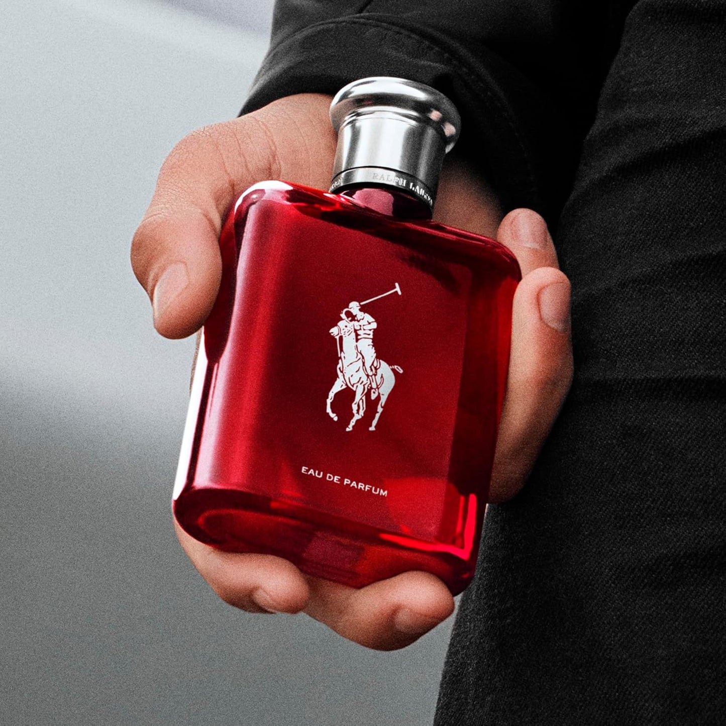 Dluxe Ave. RALPH LAUREN FRAGRANCES Polo Red - Eau de Parfum - Mens Cologne - Woody & Spicy - With Ginger Sage and Cedarwood - Medium Intensity - 4.2 Fl Oz