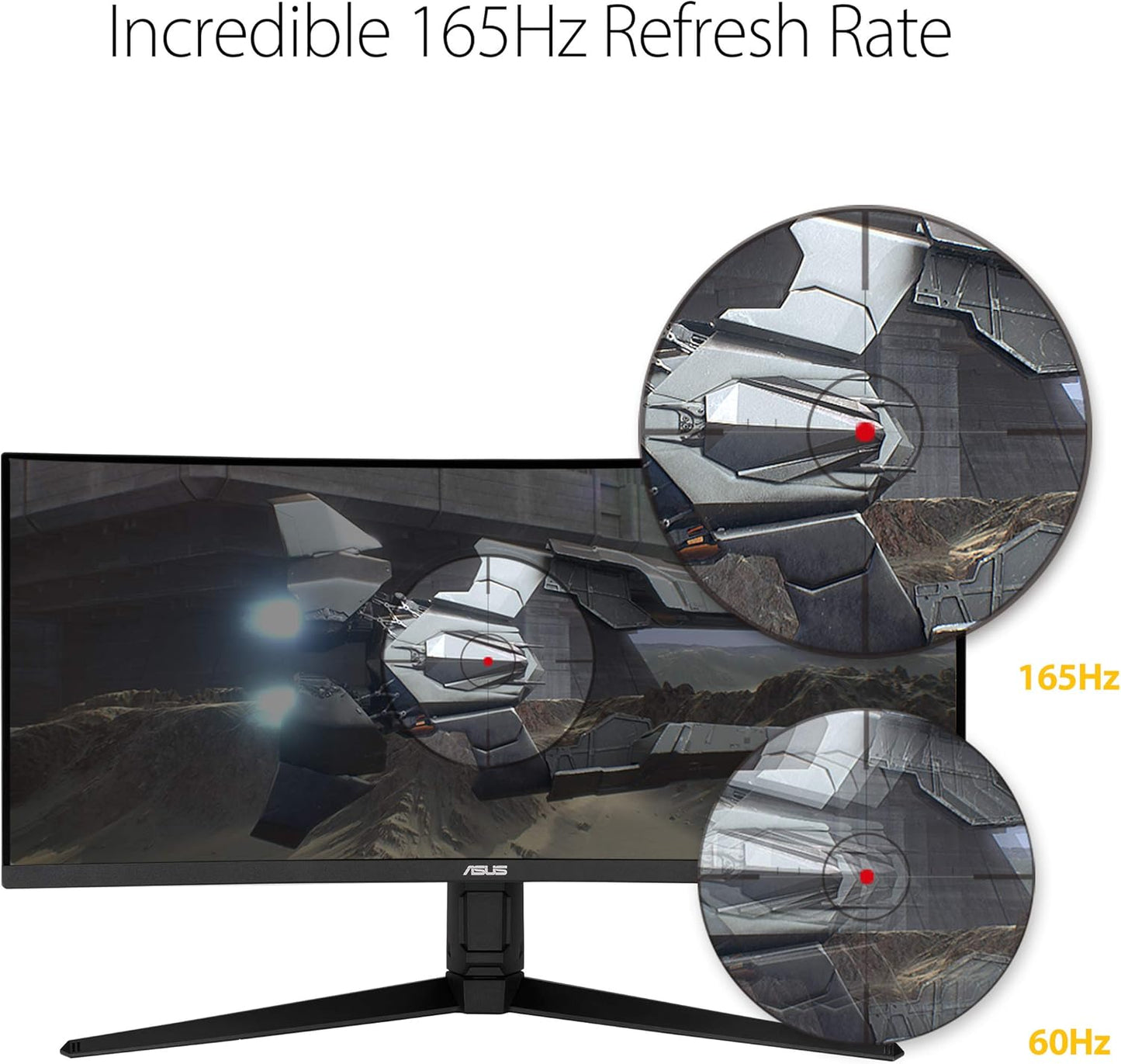 Dluxe Ave. ASUS TUF 34 Inch Curved Gaming Monitor - WQHD (3440x1440) 165Hz