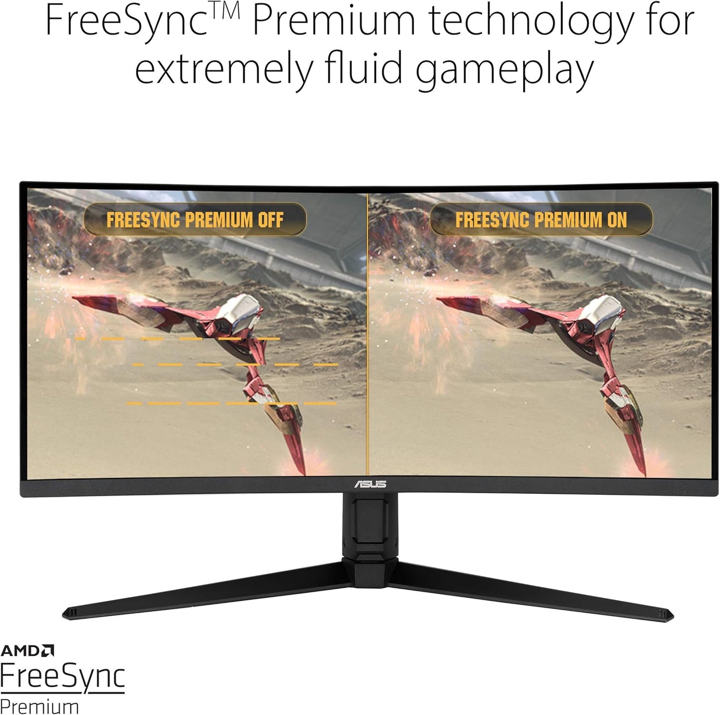 Dluxe Ave. ASUS TUF 34 Inch Curved Gaming Monitor - WQHD (3440x1440) 165Hz
