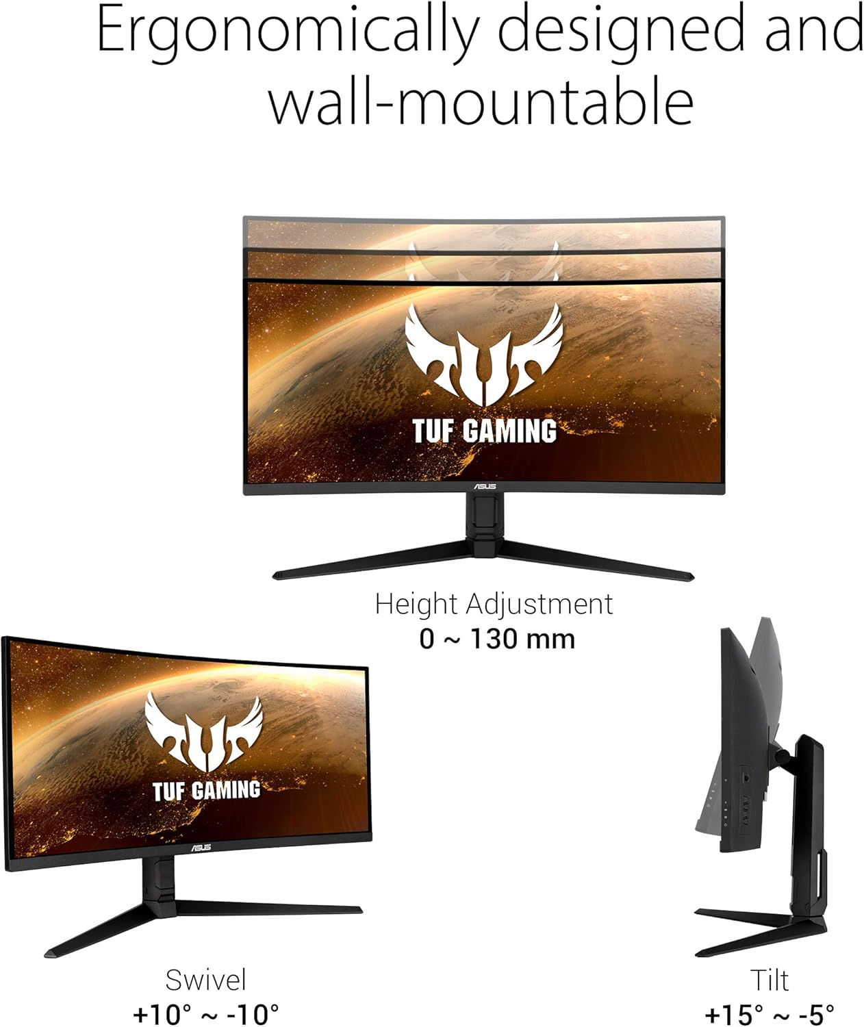 Dluxe Ave. ASUS TUF 34 Inch Curved Gaming Monitor - WQHD (3440x1440) 165Hz