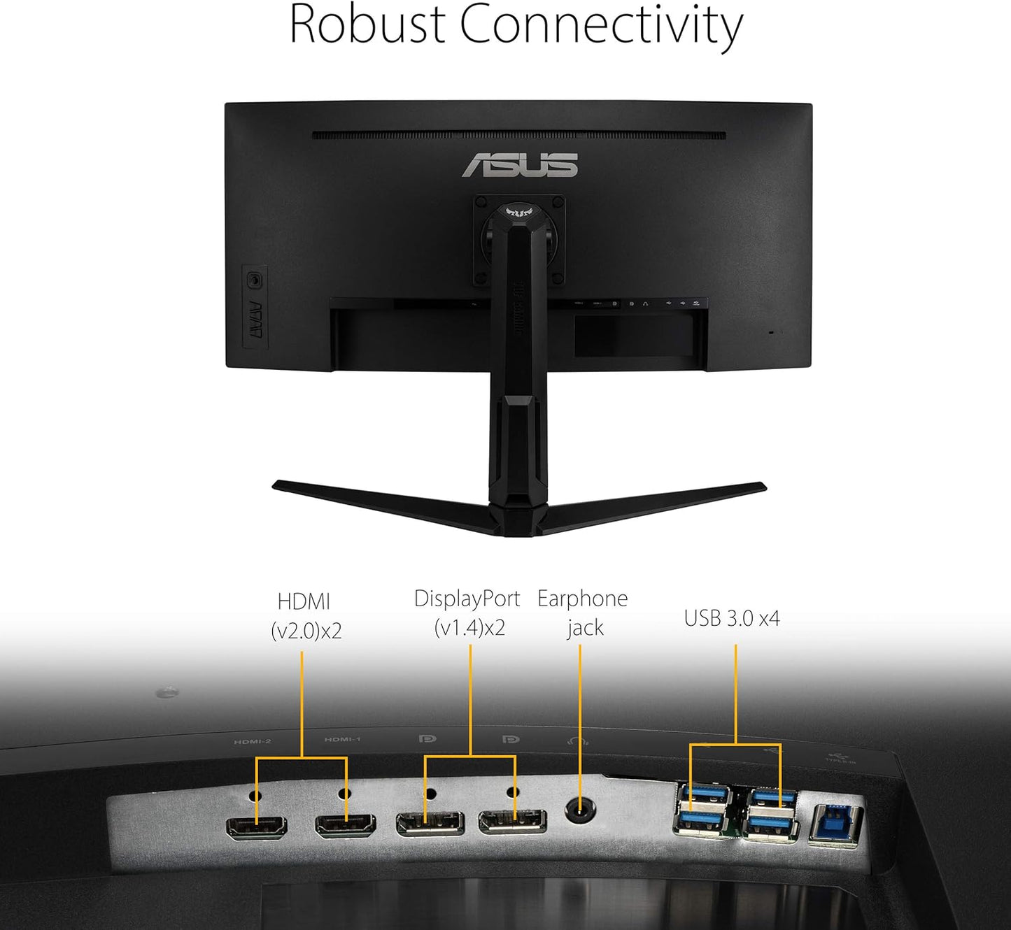 Dluxe Ave. ASUS TUF 34 Inch Curved Gaming Monitor - WQHD (3440x1440) 165Hz