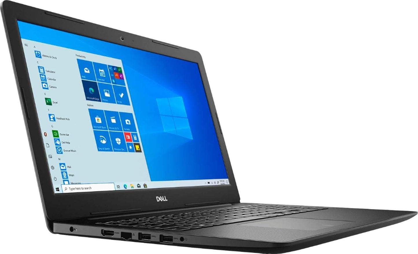 Dluxe Ave. Dell Inspiron 15 3000 (3593) Laptop Computer - 15.6 inch HD Anti-Glare Display (Intel Core 11th Gen i5-1035G1 8GB 256GB PCIe M.2 NVMe SSD Camera) Windows 10 Home Black