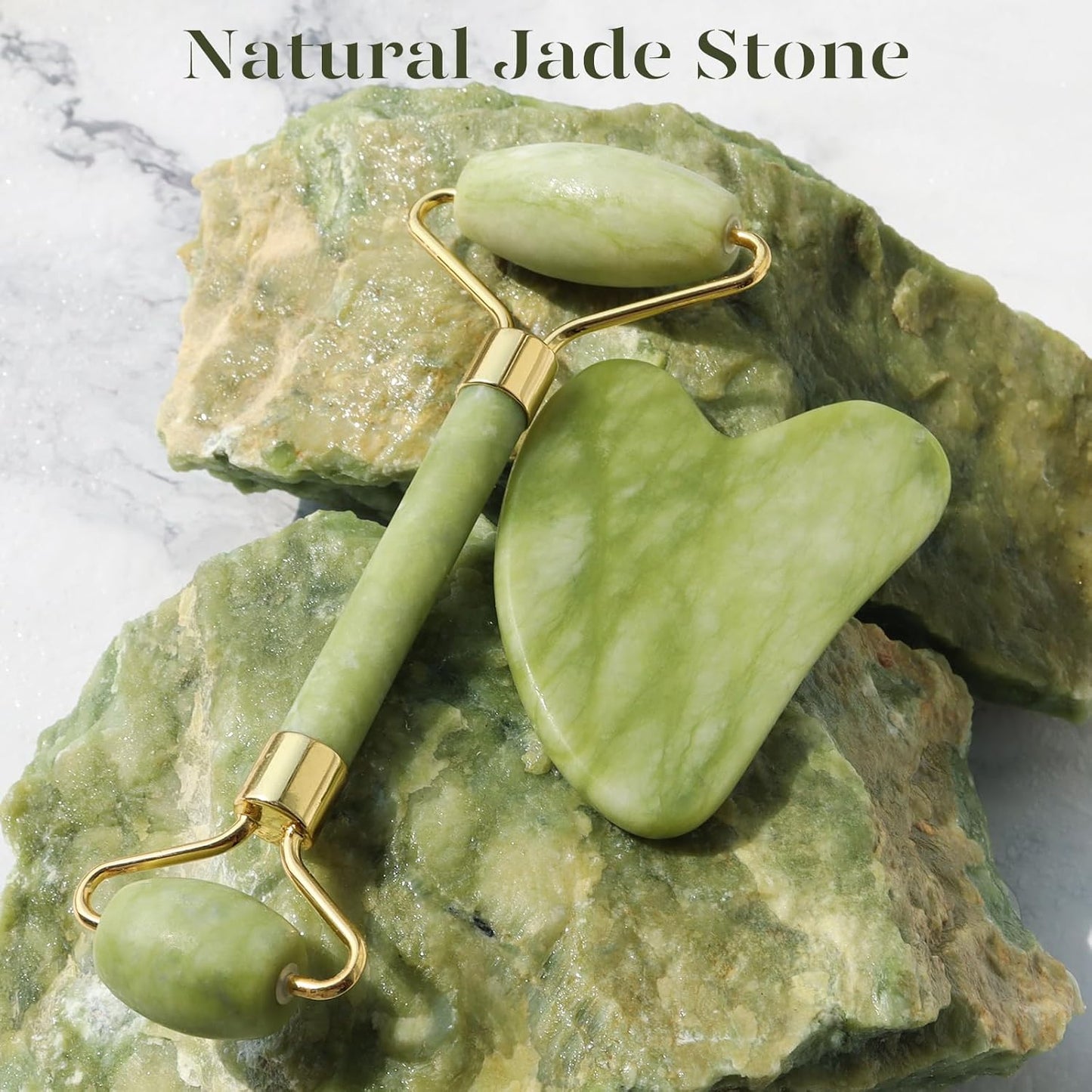Dluxe Ave. Gua Sha und Gesichtsroller Tool/ Jade Roller Gesichts