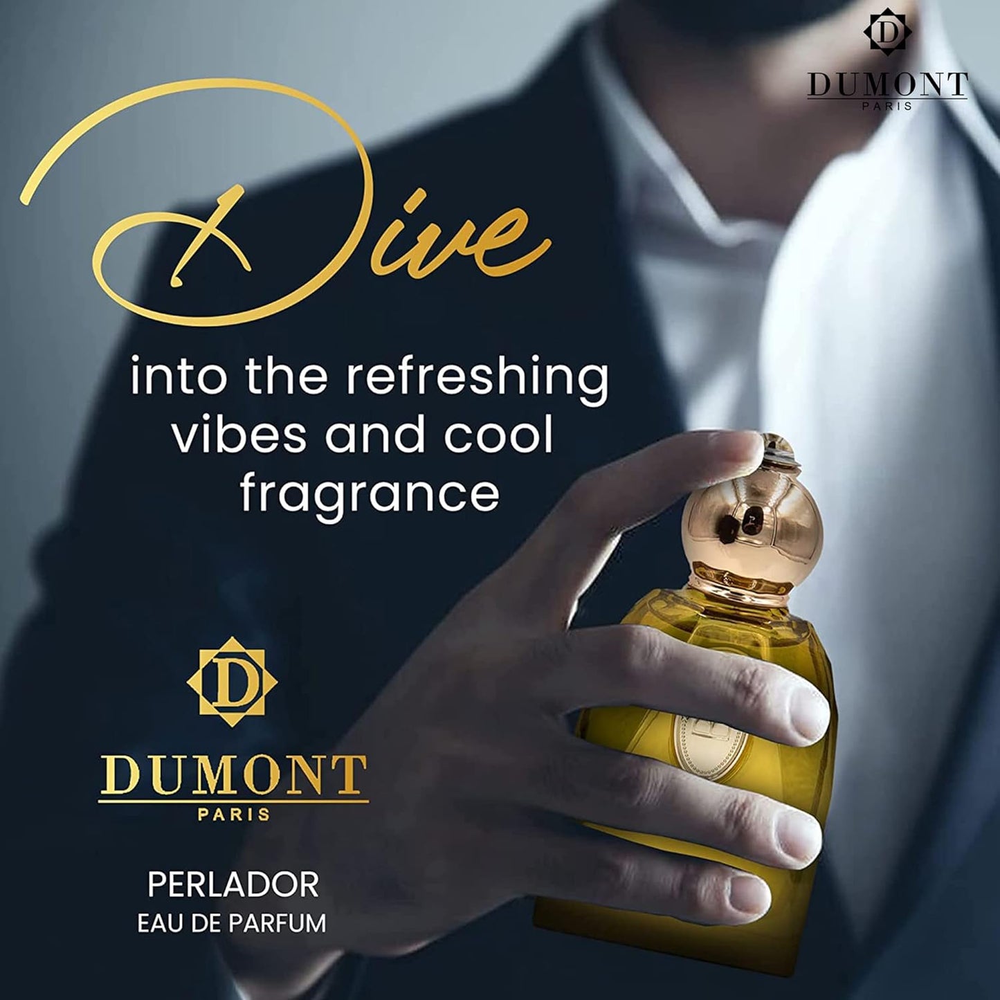 Dluxe Ave. Dumont BOROUJ PERLADOR - 85ml - Unisex Perfume for Men & Women - Arab Inspired Fragrance with Musky Notes - Long Lasting Cologne Mist & Body Spray - for Him & Her