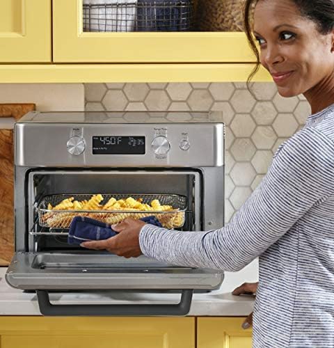 Dluxe Ave. Air Fryer Toaster Oven + Accessory Set | Convection Toaster with 8 Cook Modes | Large Capacity Oven Stainless Steel