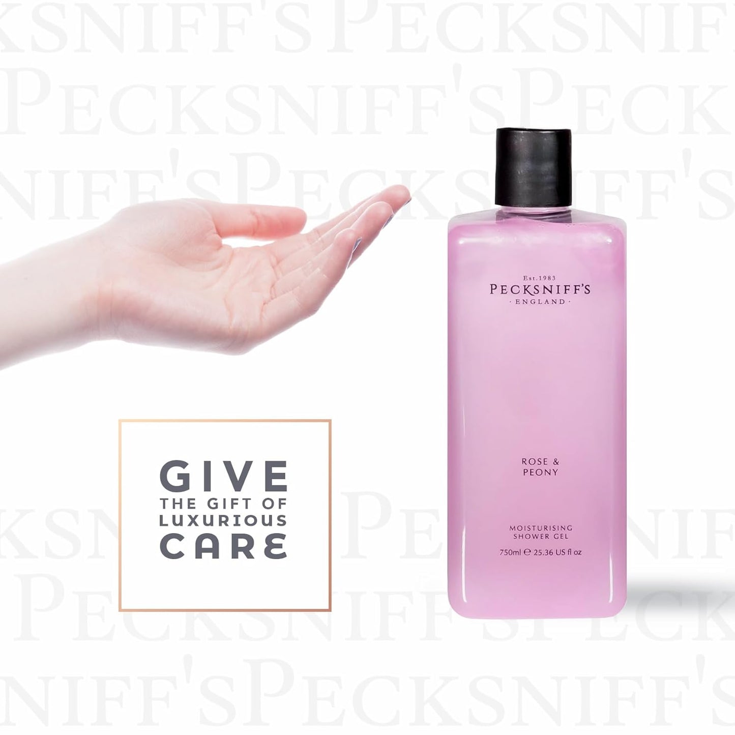 Dluxe Ave.  Rose & Peony Moisturizing Shower Gel  750ml / 25.366 Fl Oz