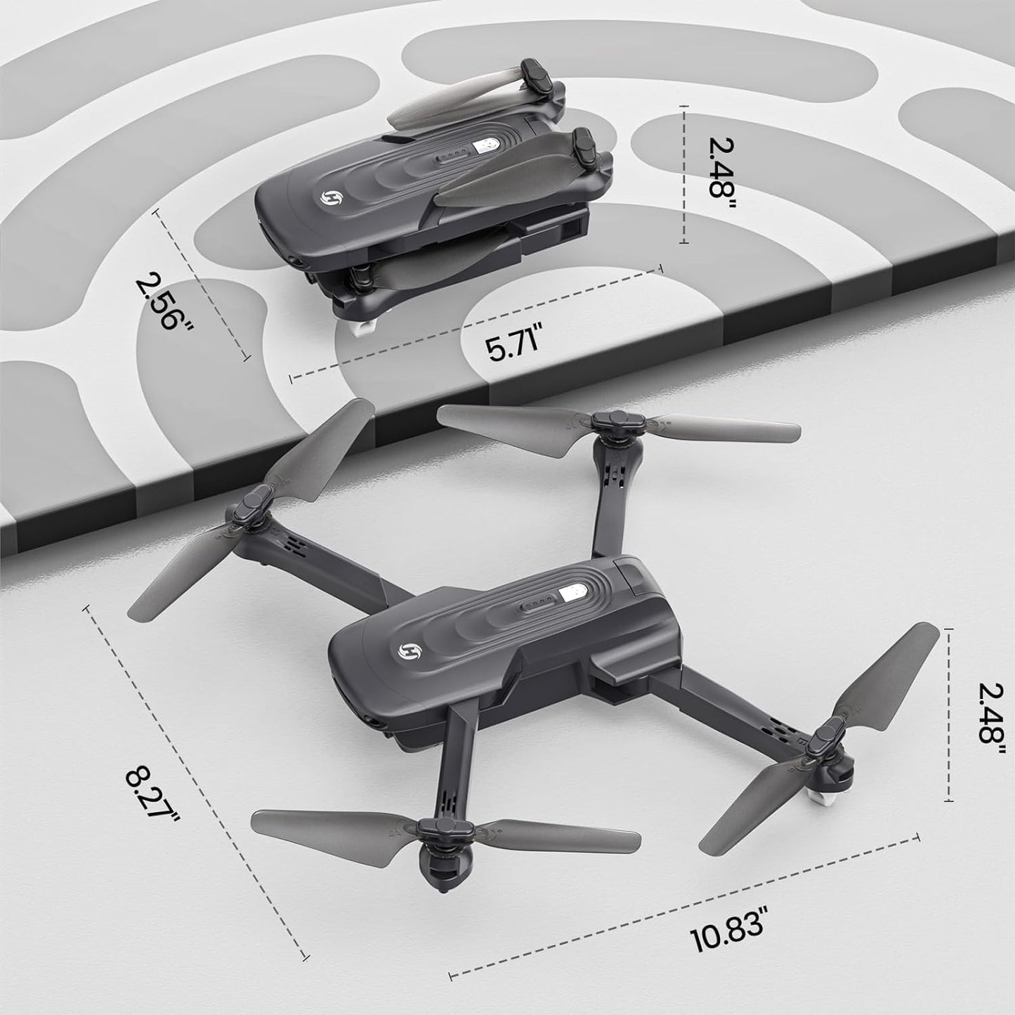 Dluxe Ave. GPS Drone with 4K Camera for Adults/ Auto Return Follow Me/ Hold 46 Mins Long Flight