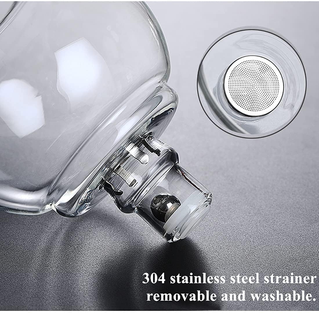 Dluxe Ave.Glass Teapot Set/ Semi Automatic Drip (Crystal)