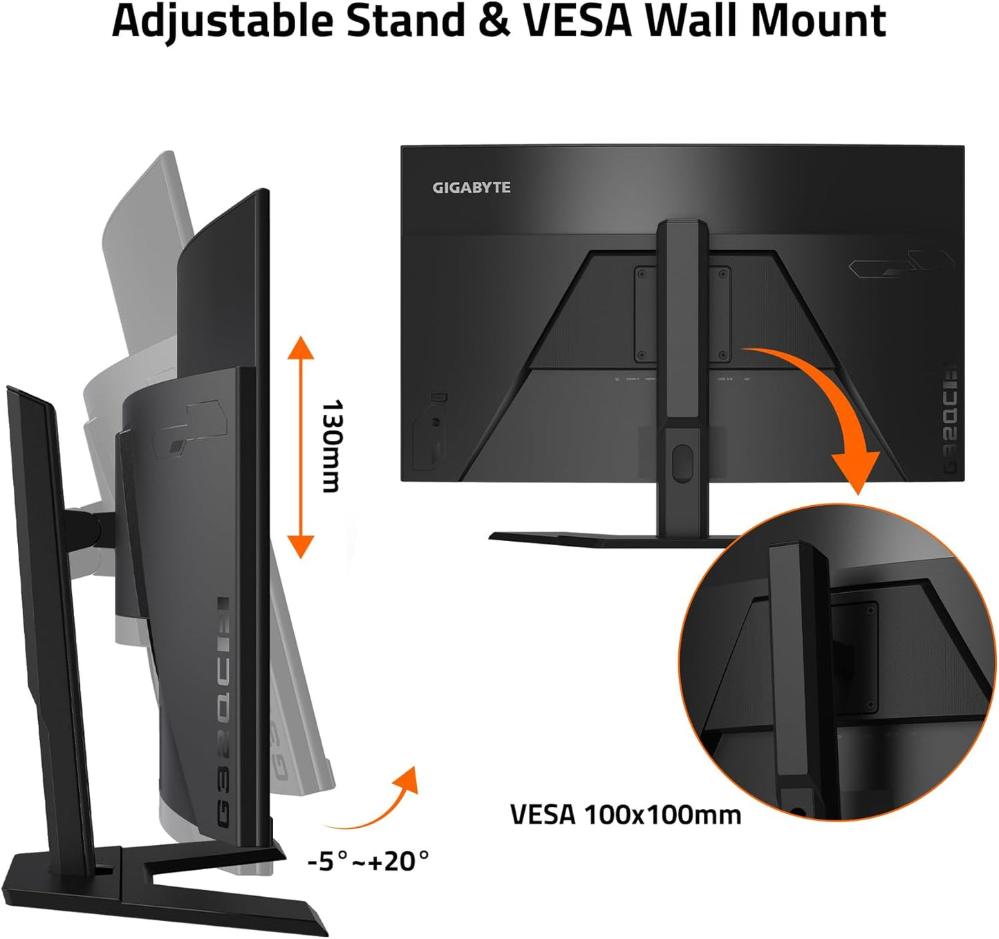 Dluxe Ave. GIGABYTE G32QC A (32" 165Hz 1440P Curved Gaming Monitor 2560 x 1440