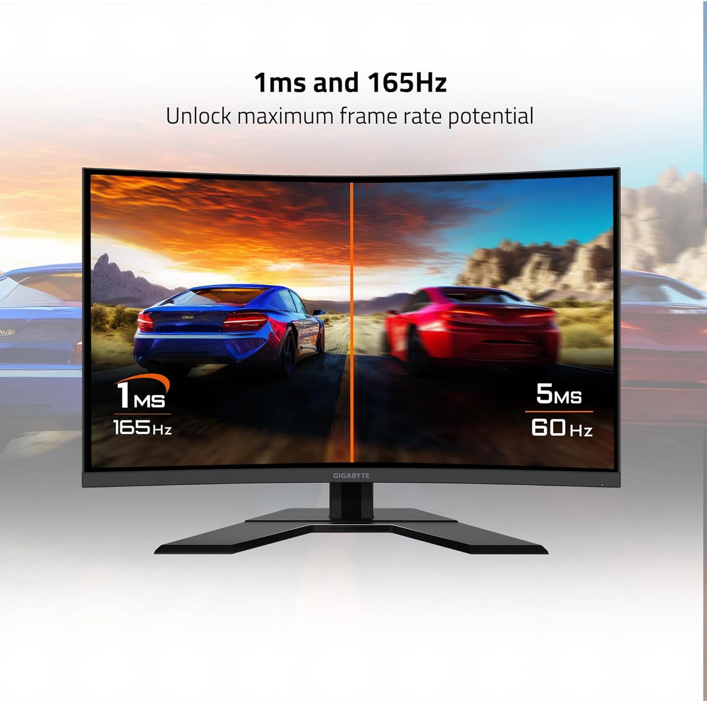 Dluxe Ave. GIGABYTE G32QC A (32" 165Hz 1440P Curved Gaming Monitor 2560 x 1440