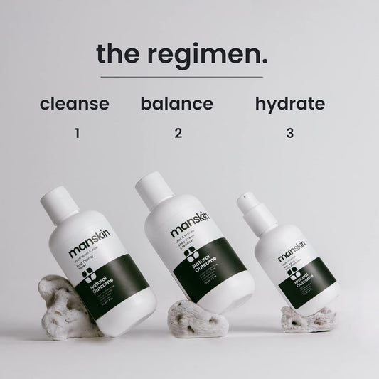 Dluxe Ave. Natural Outcome Mens Skin Care Kit | Mens Facial Care Kit