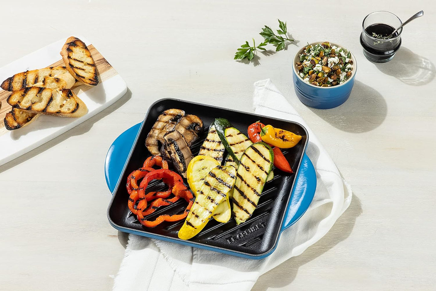 Dluxe Ave. ( Limited Edition)  Enamaled Cast Iron Square Grill 9.5" (Marseille)