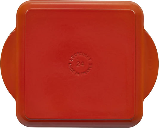 Dluxe Ave. ( Limited Edition)  Enamaled Cast Iron Square Griddle 9.5" (Flame)