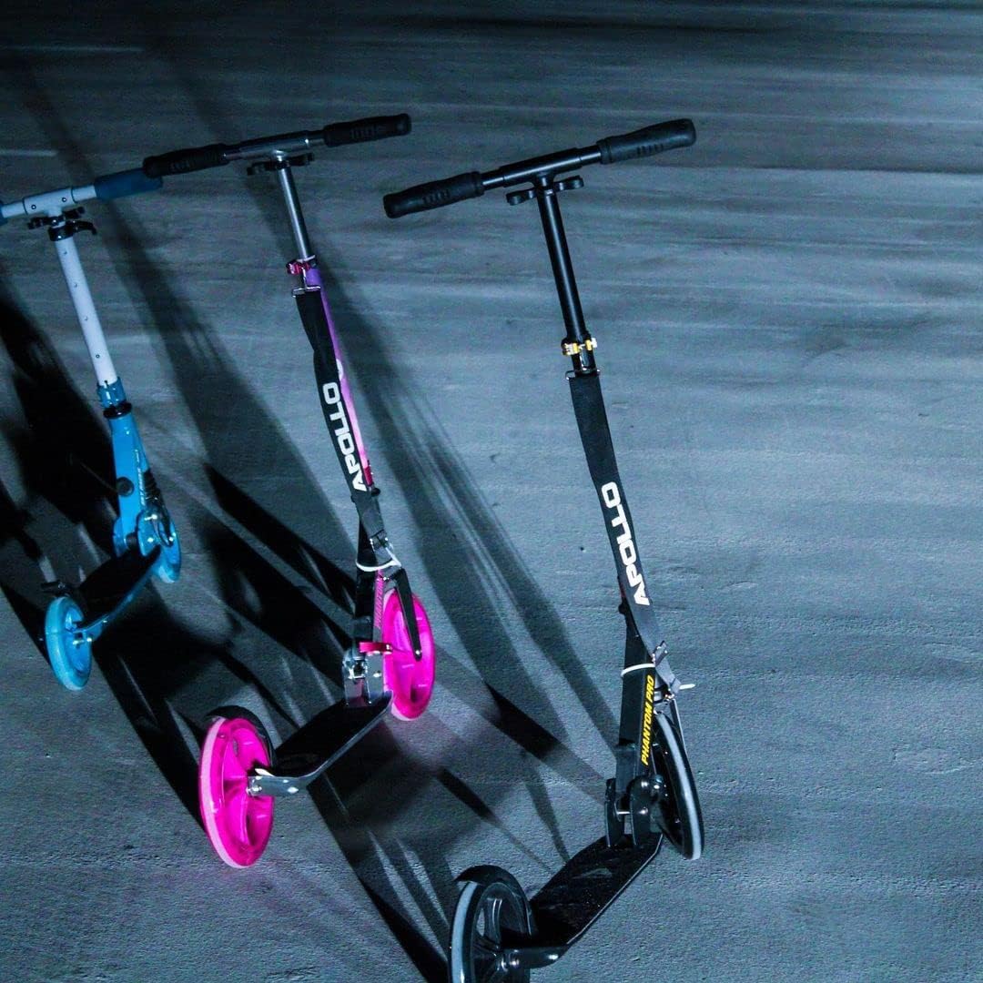 Dluxe Ave. APOLLO Adult Scooter - Manual Folding Kick Scooter for Adults Teens & Kids Ages 6 Years and up with Big Wheels (XXL) Foldable Kick Scooters Scooter for Adults 220 lbs (Stars)