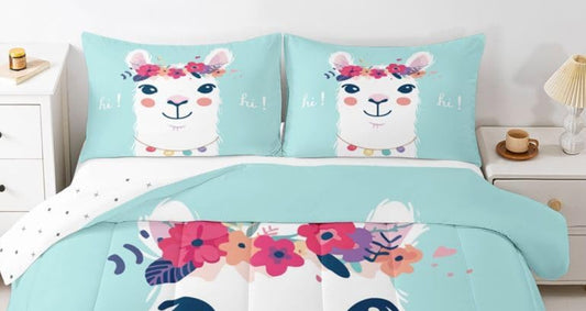 Dluxe Ave. ( QUEEN ) 3. Pcs Comforter and Bedding Set