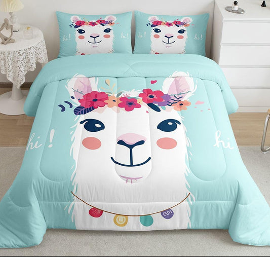 Dluxe Ave. ( QUEEN ) 3. Pcs Comforter and Bedding Set