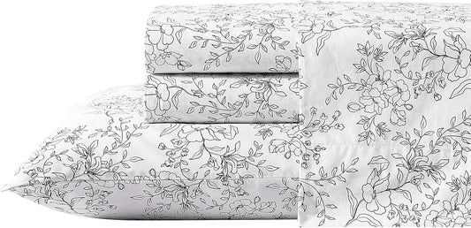 Dluxe Ave. ( KING ) 4 Pcs Sheet Set, Hawley Floral