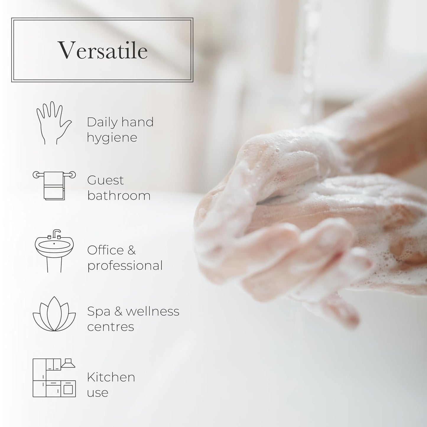 Dluxe Ave. Moisturizing Hand Wash/ Vitamin B Enriched Natural & Luxurious 500ml/16.9 fl oz (Rose & Peony)