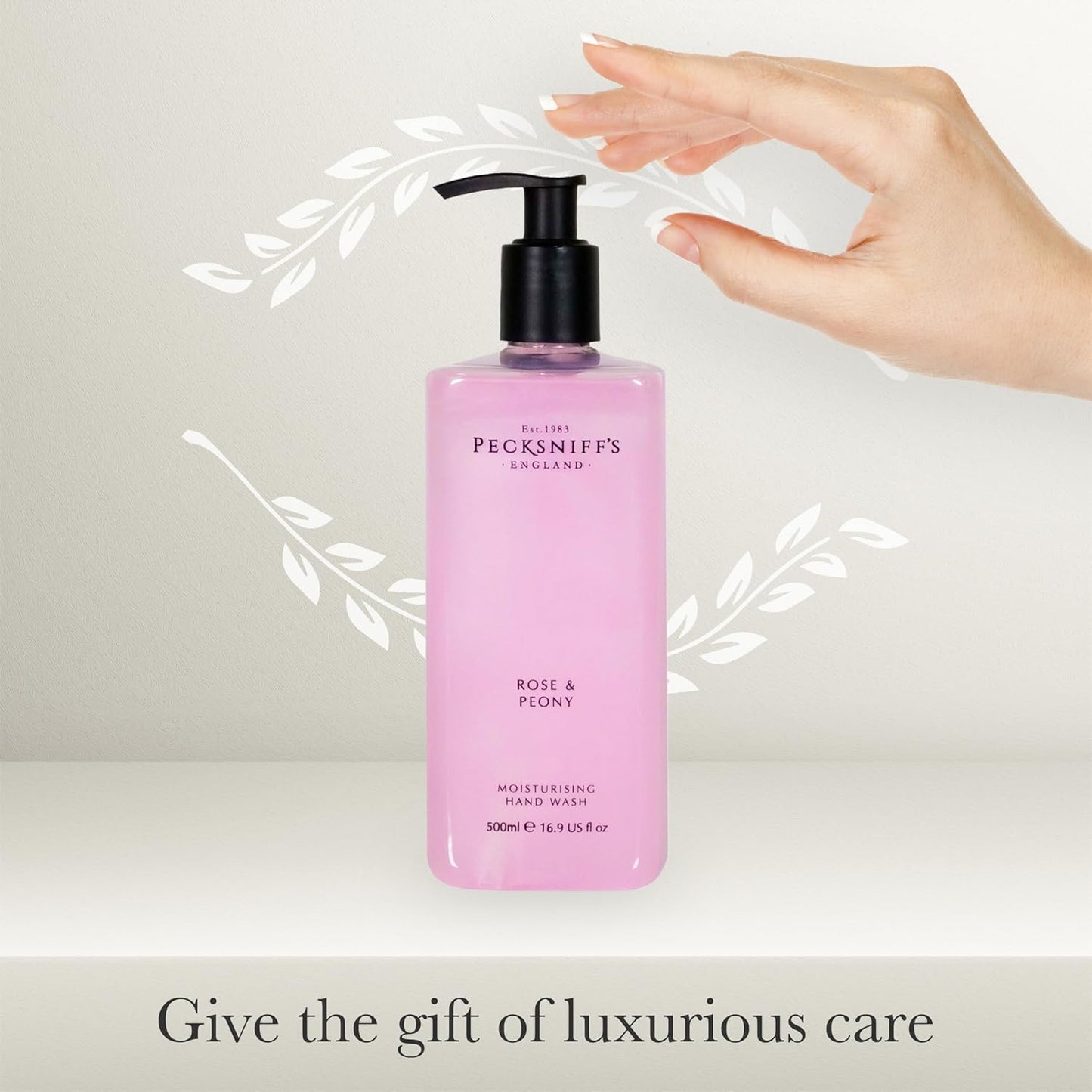 Dluxe Ave. Moisturizing Hand Wash/ Vitamin B Enriched Natural & Luxurious 500ml/16.9 fl oz (Rose & Peony)