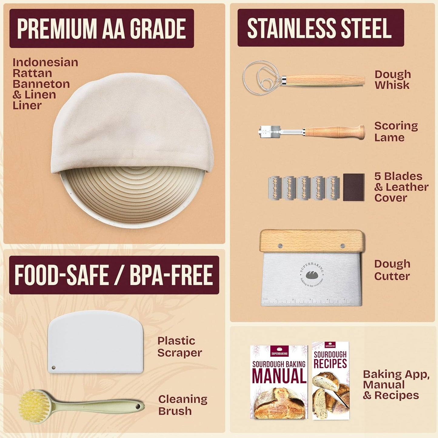 Dluxe Ave. Sourdough Bread Baking Supplies