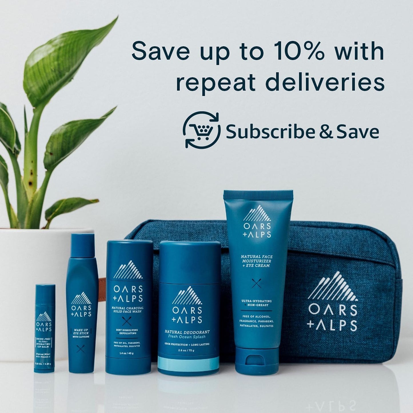 Dluxe Ave. Oars + Alps Soothing Mens Shaving Cream Dermatologist Tested TSA Friendly 3.4 Oz 2 Pack