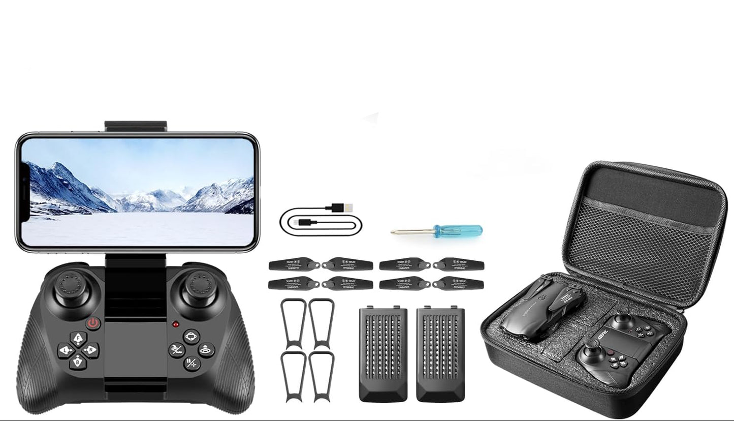 Dluxe Ave. Drone with 1080P HD FPV Camera for Kids & Adults/ Mini RC Quadcopter / Black
