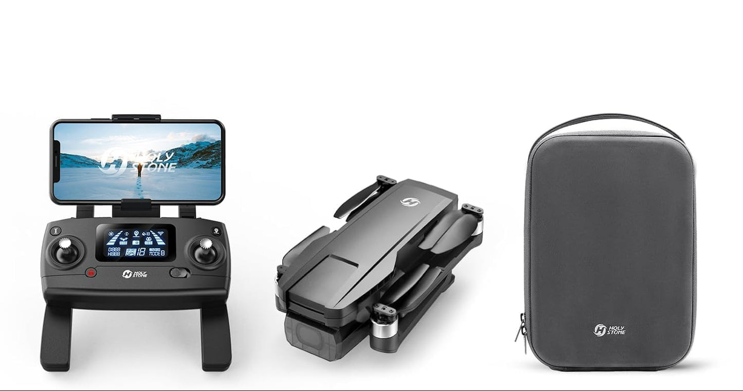 Dluxe Ave. GPS Drones with Camera for Adults/ 4K FAA 2-Axis Gimbal/ Built-in Remote/ ID 120°FOV Brushless Motor