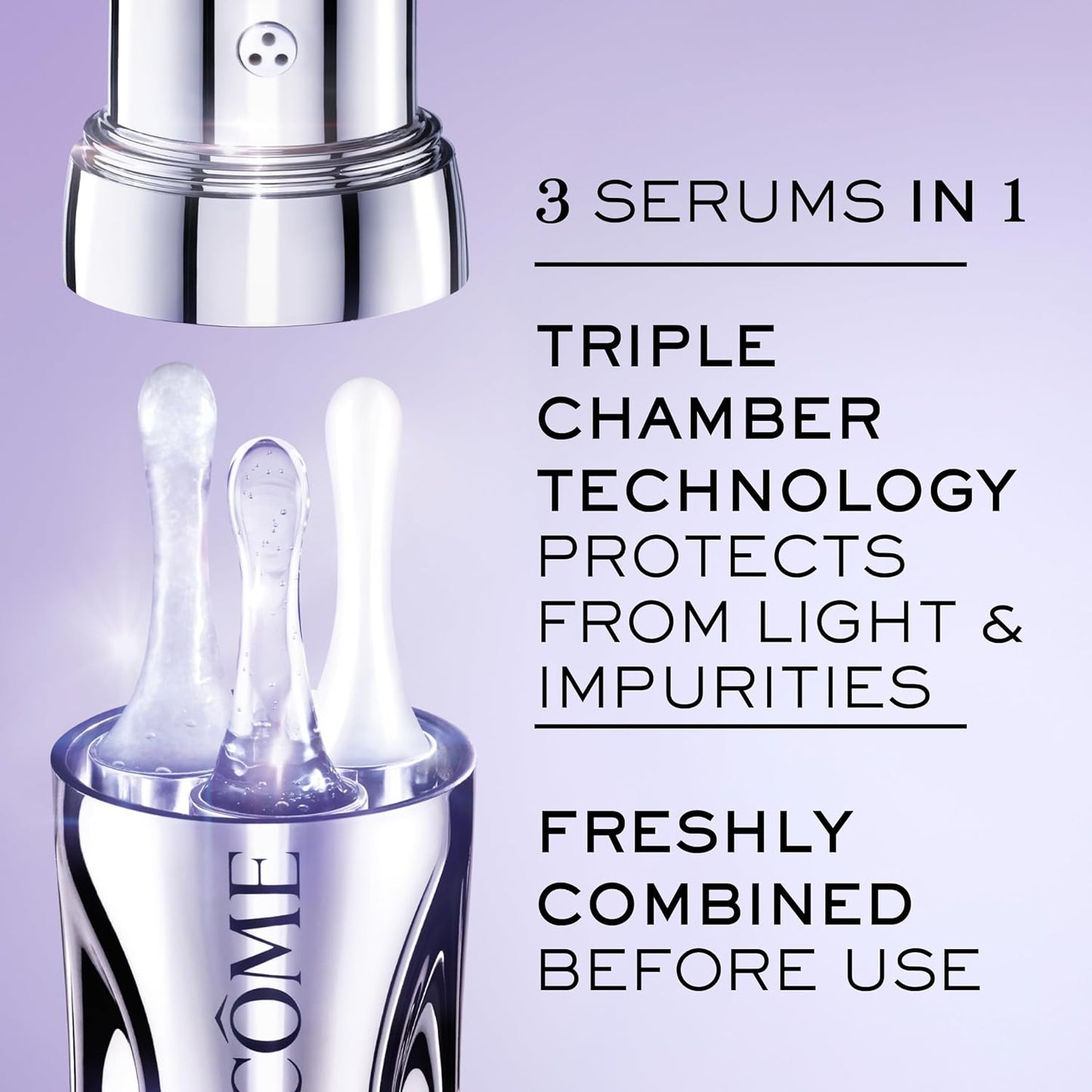 Dluxe Ave. Lancôme Rénergie H.C.F. Triple Serum - Hyaluronic Acid Serum for Visible Correction of Anti Aging Signs & Dark Spots - With Vitamin C+ Niacinamide & Ferulic Acid - 1.69 Fl Oz