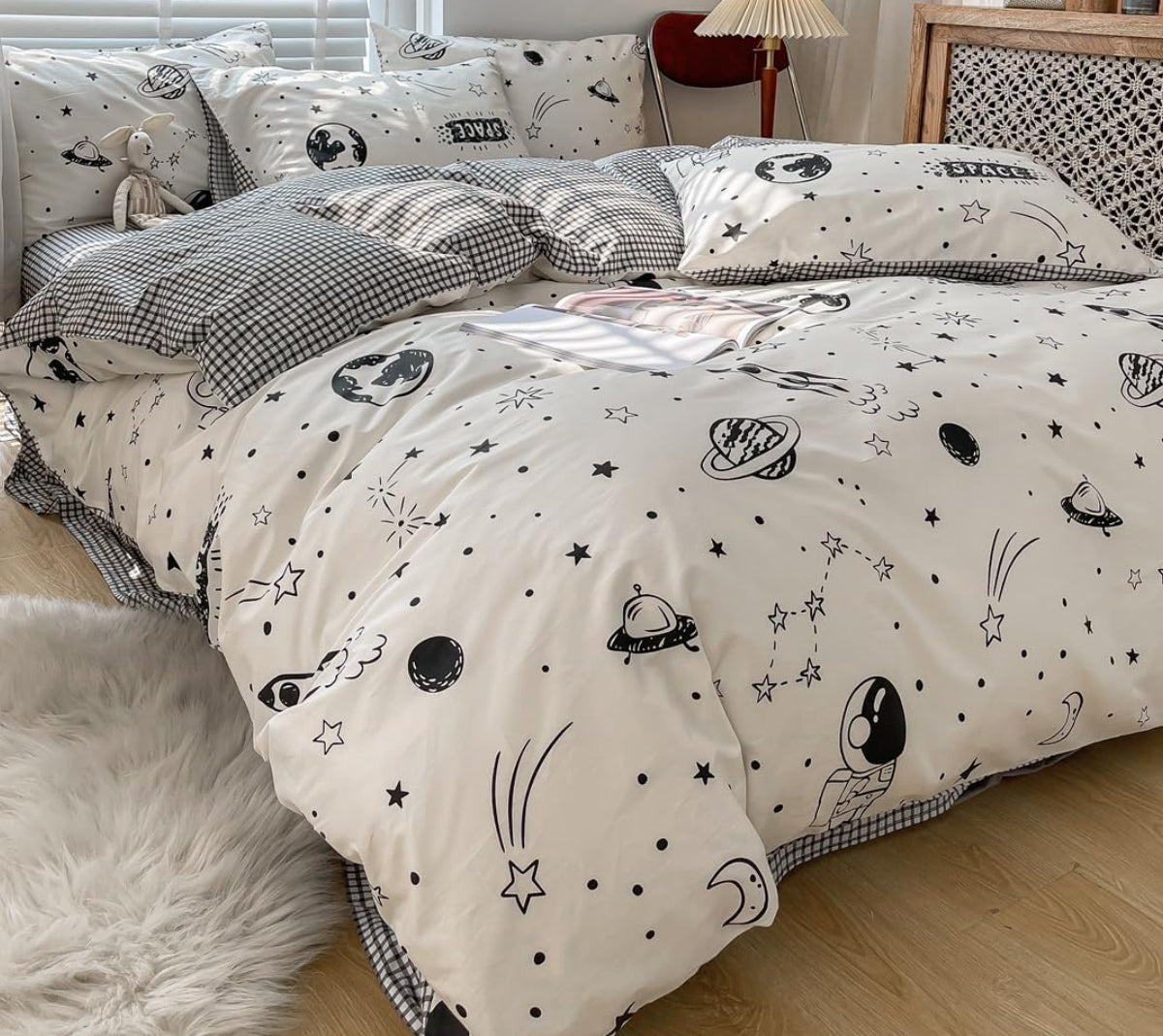 Dluxe Ave. ( QUEEN ) 3 Pcs {DUVET COVER} Set